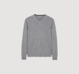 Textured cotton sweater